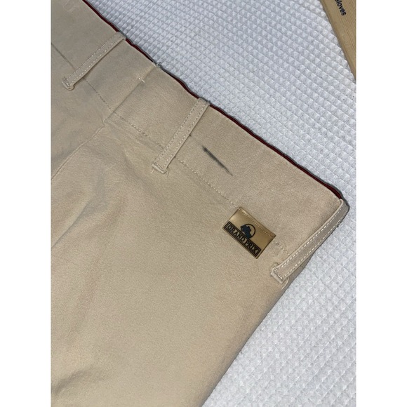 Grand Prix Breeches Beige Equestrian Horse Riding Pants Women's 29 Knee Pads - Picture 10 of 12